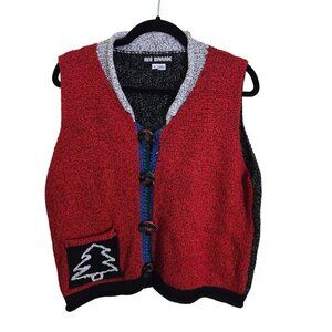 Ani Barrie Vintage 100% Cotton Art To Wear Vest Size L